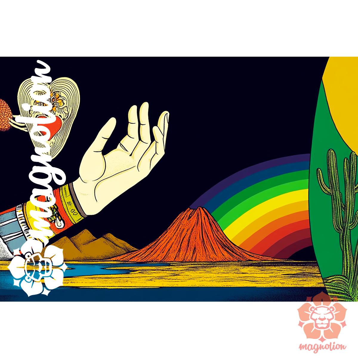 Spirituális béke v9 egyedi póló 