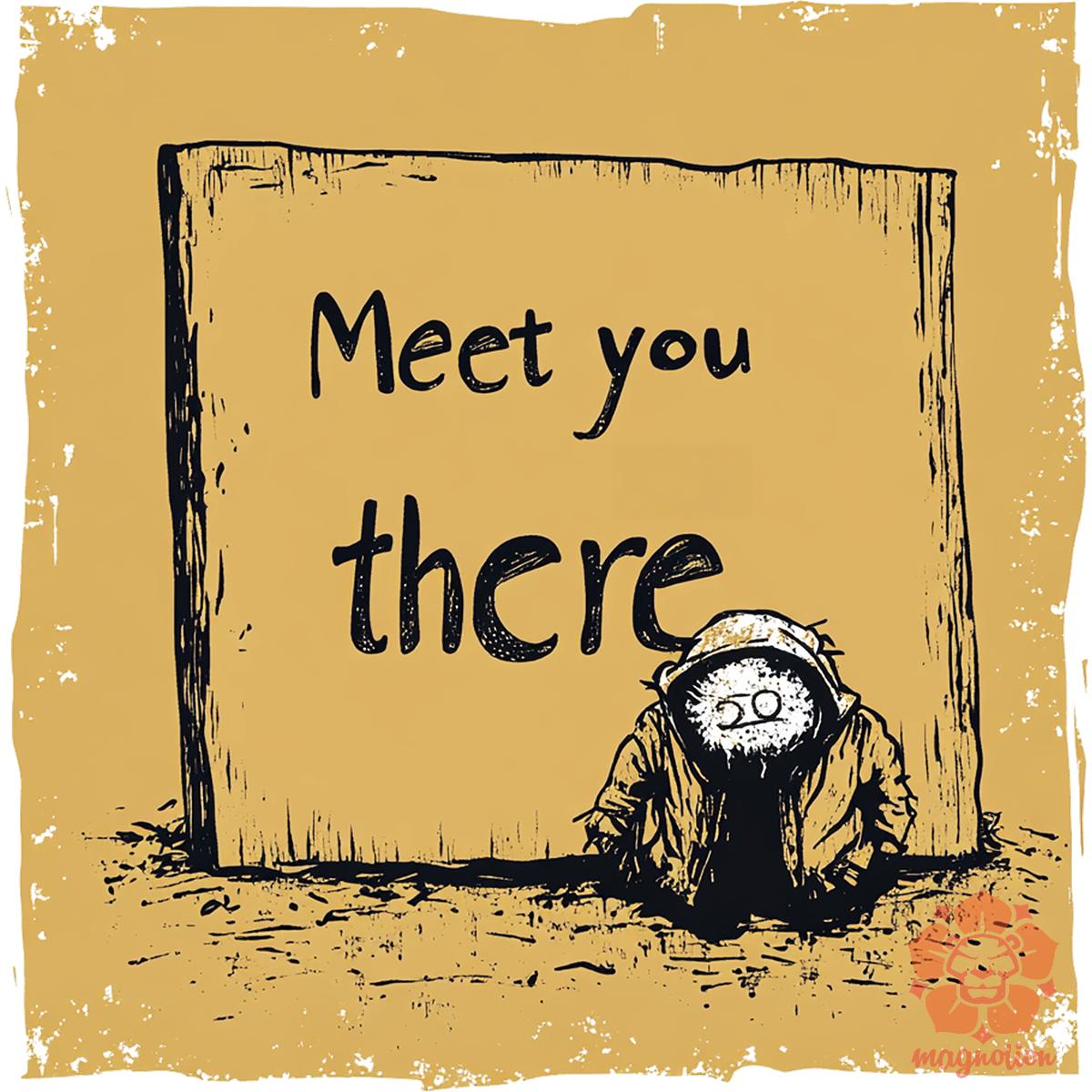 Meet you there v3 egyedi  pulóver 