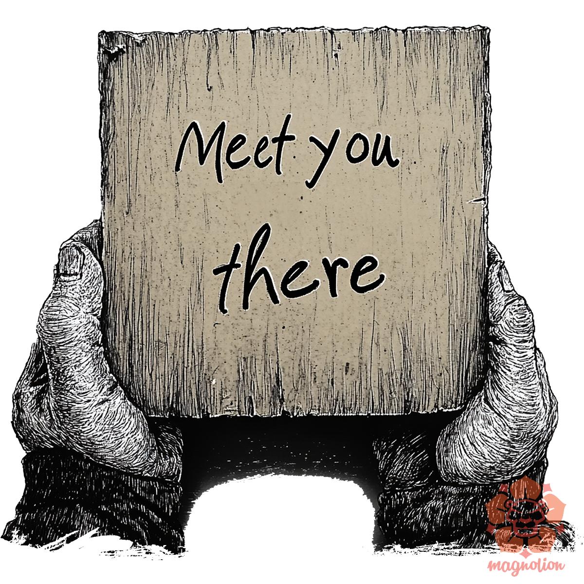 Meet you there v5 egyedi  pulóver 