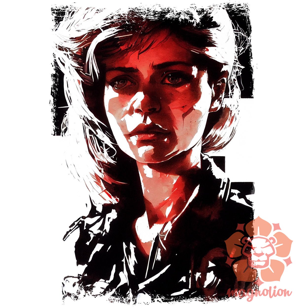 Fekete-piros Sarah Connor rajz v2