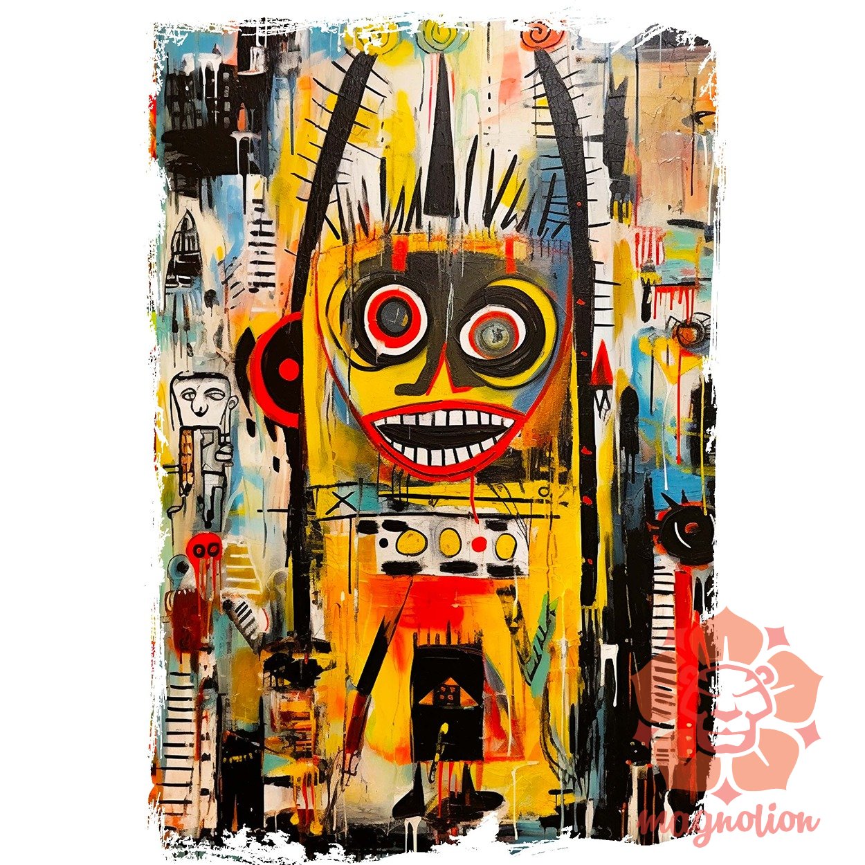 NYC naplemente Basquiat graffiti v4