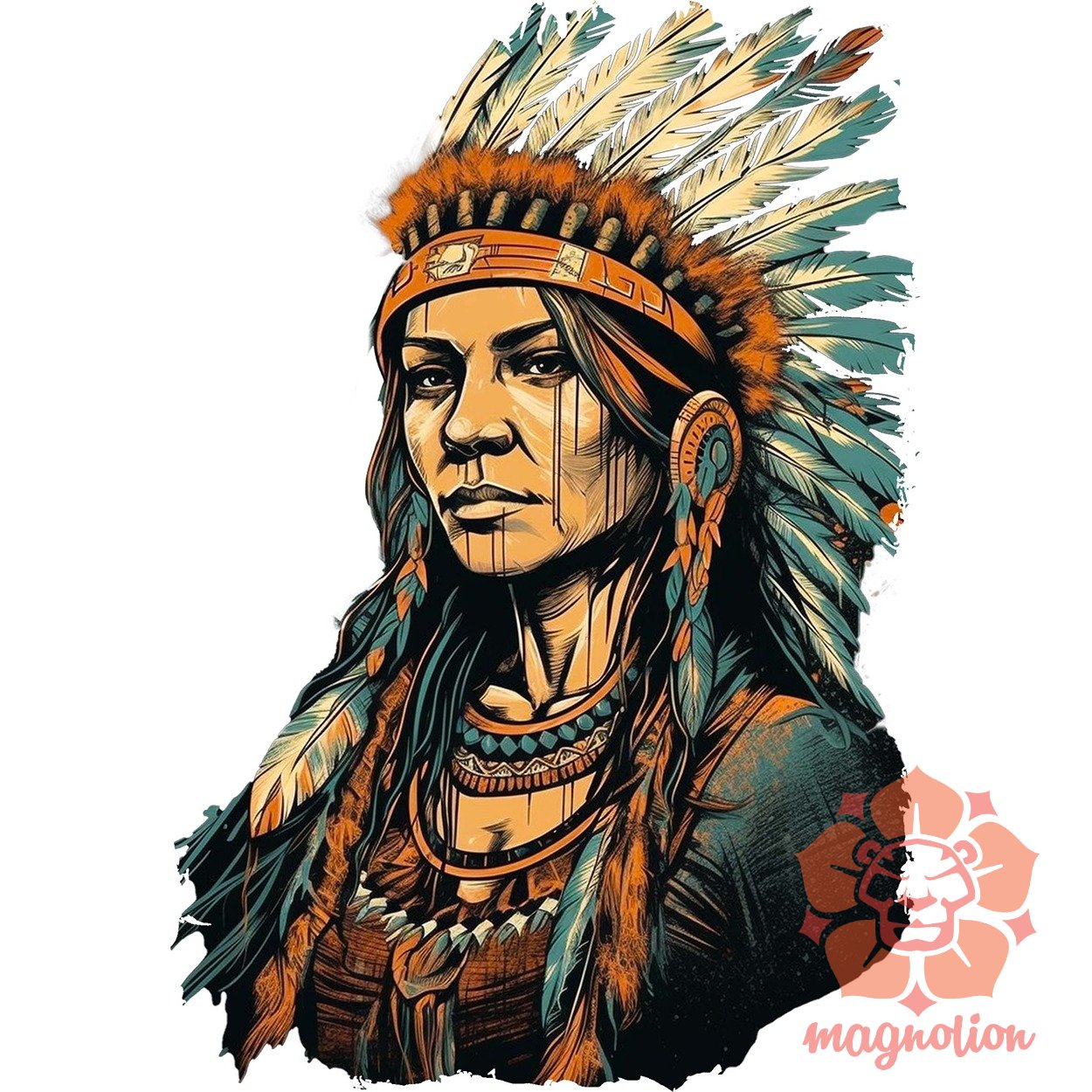Őslakos indián nő v1