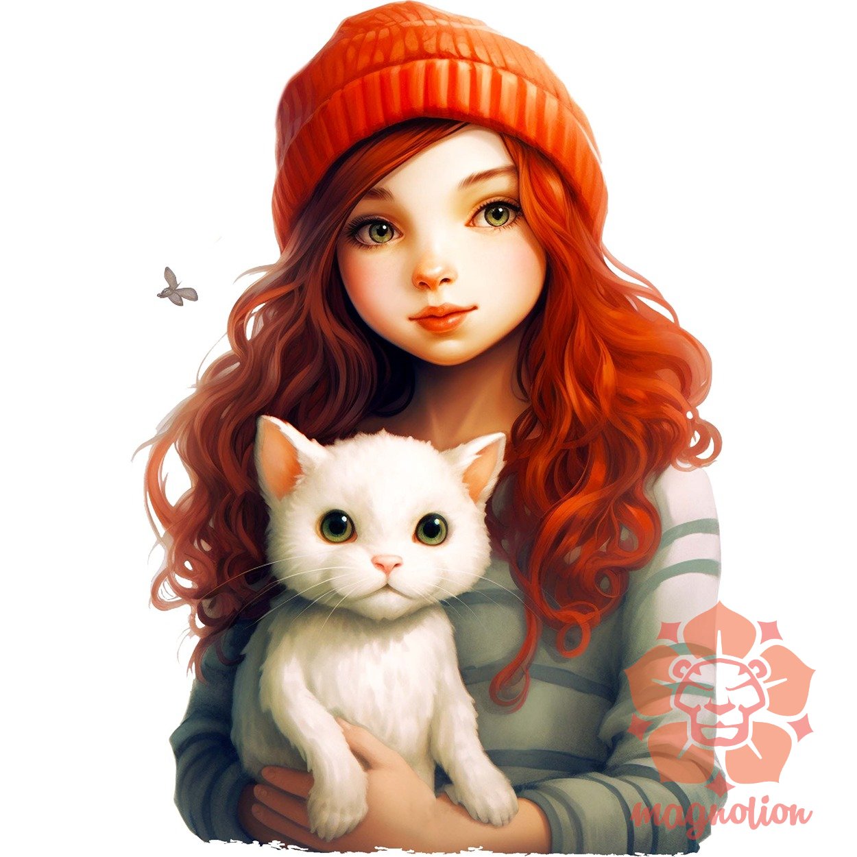 Lány macskával