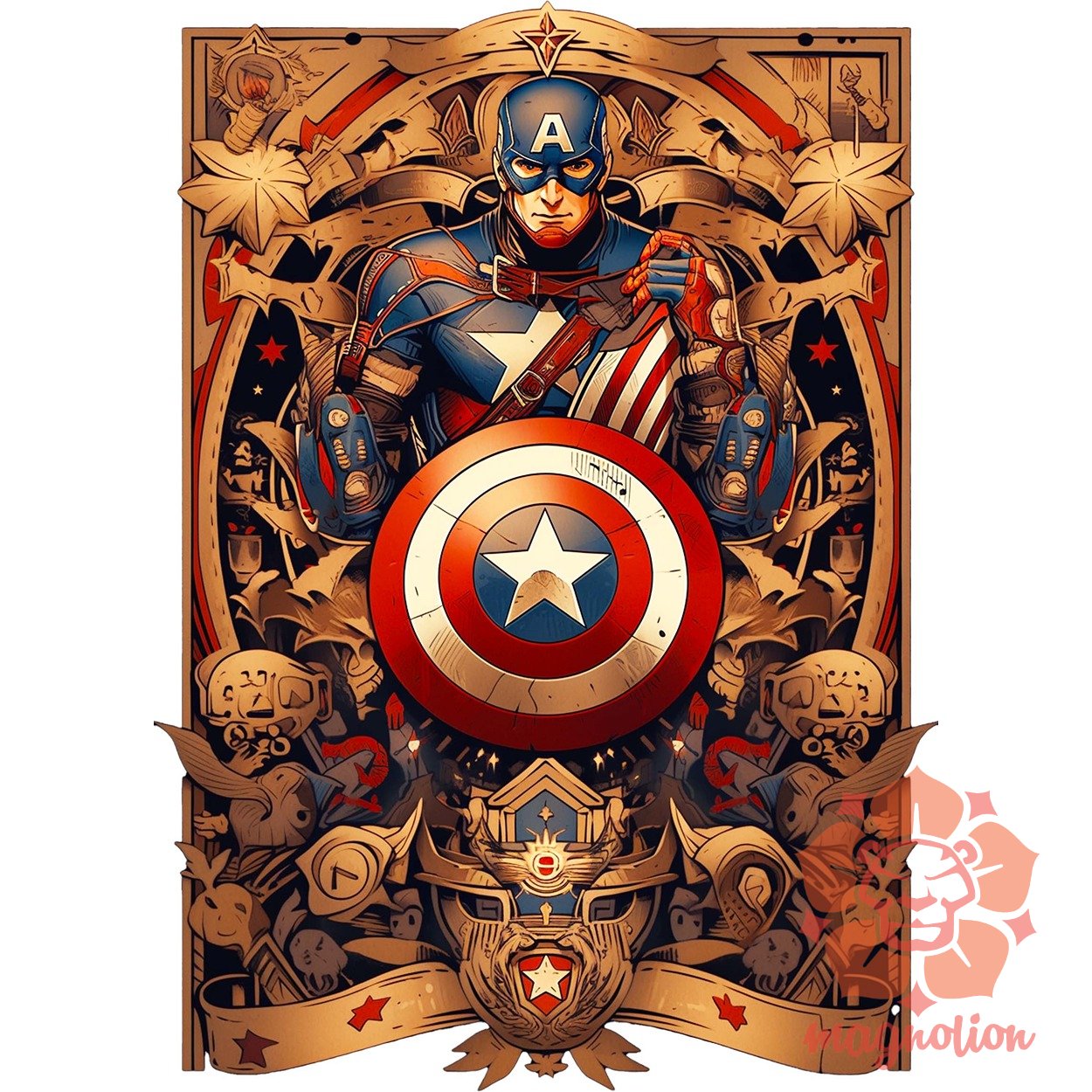 Kártya fantázia Amerika kapitány v2
