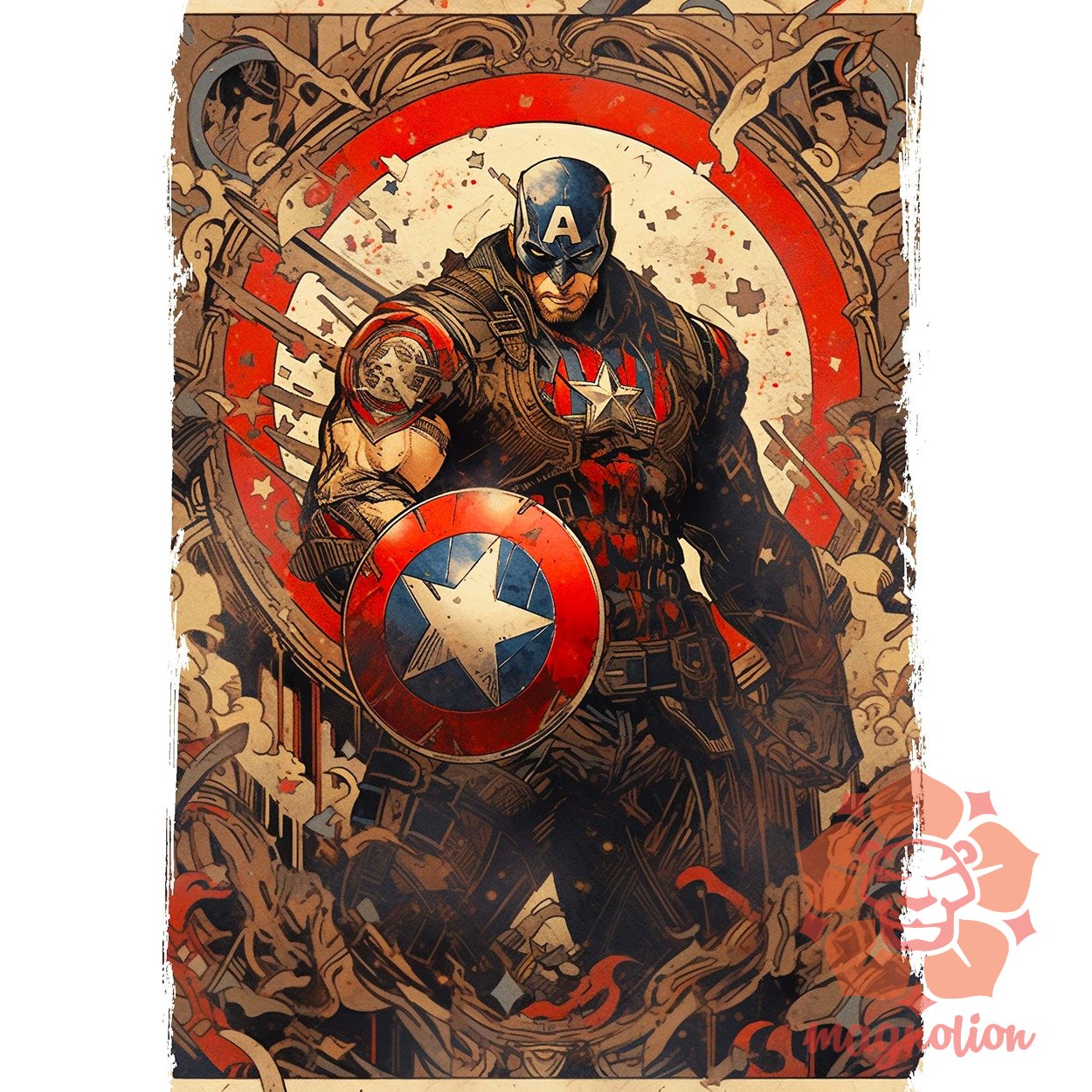 Kártya fantázia Amerika kapitány v4