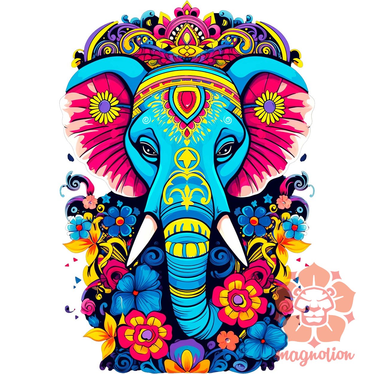 Mandala elefánt v1