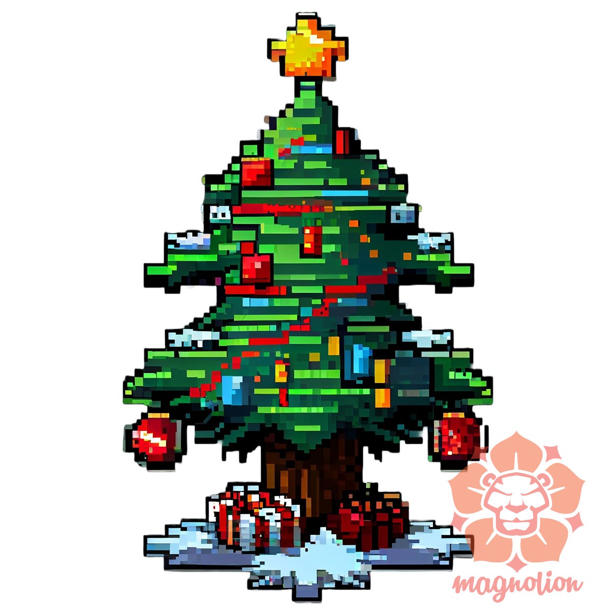 Pixelart karácsonyfa