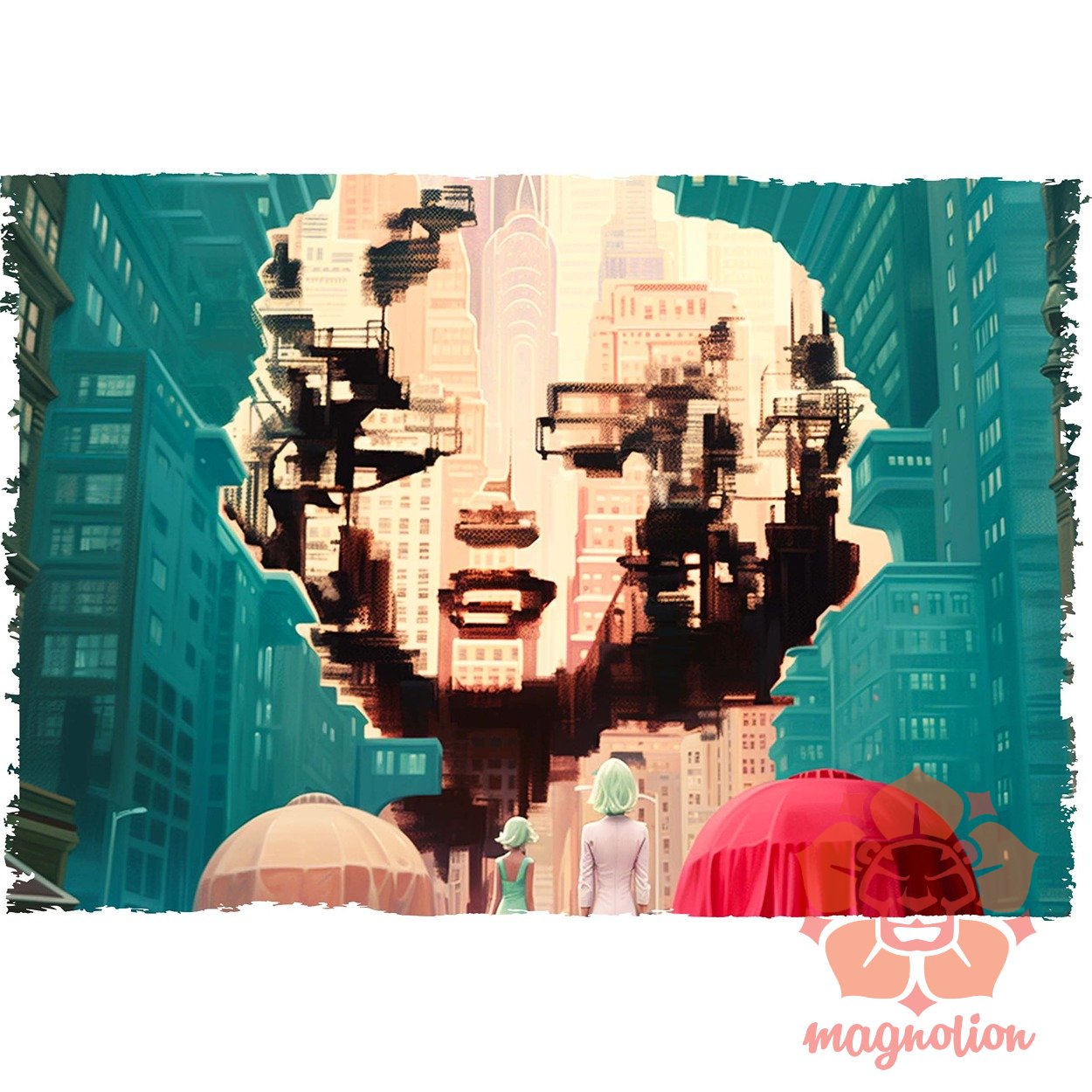 Pareidolia Marilyn Monroe város fantázia v7