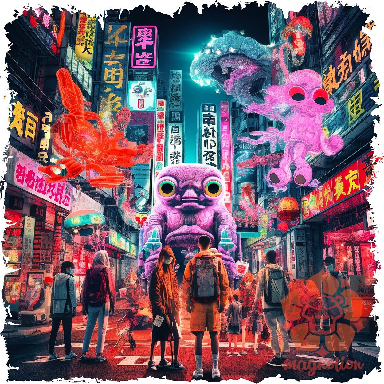 Hongkong cyberpunk fantázia v3