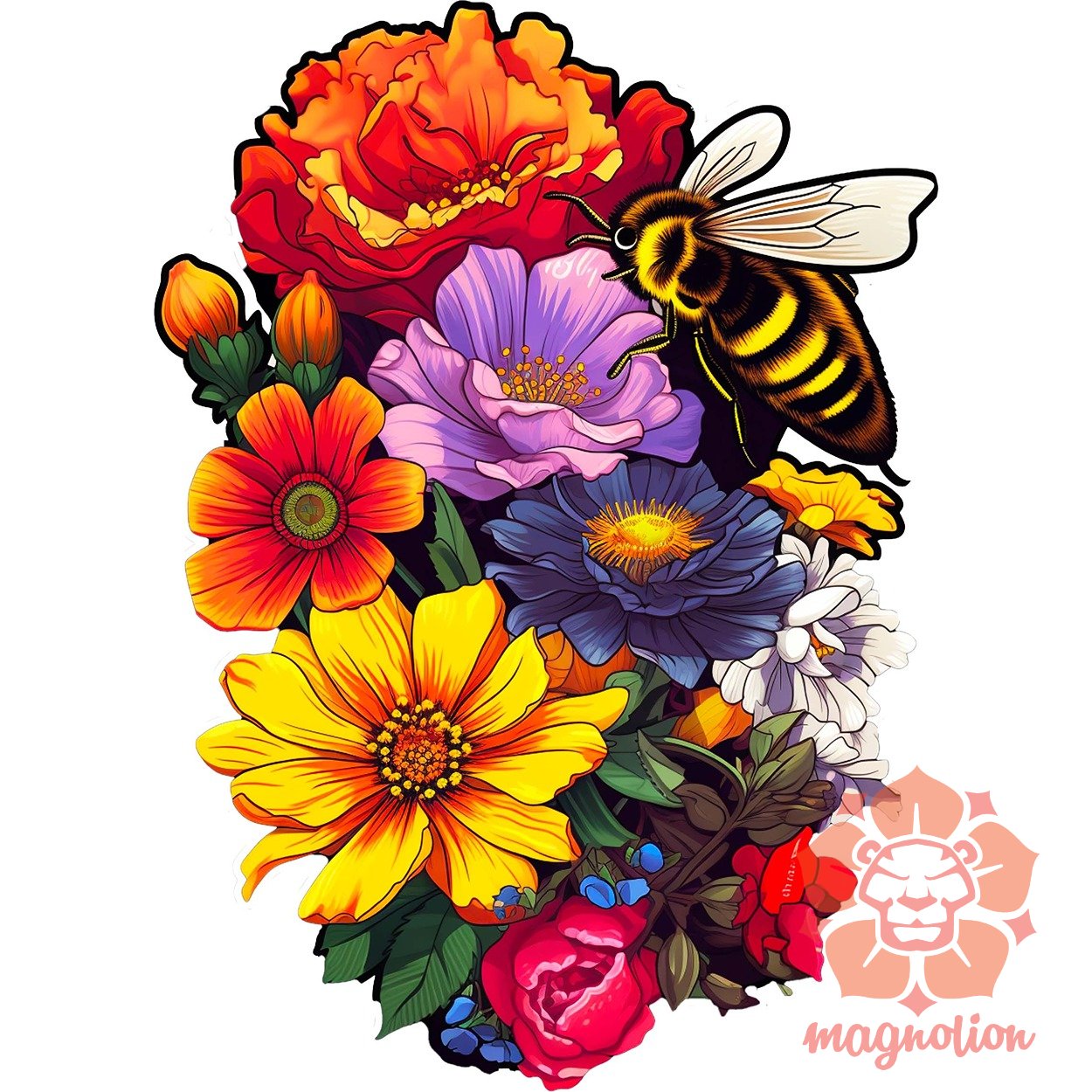 Méh és virágok v3