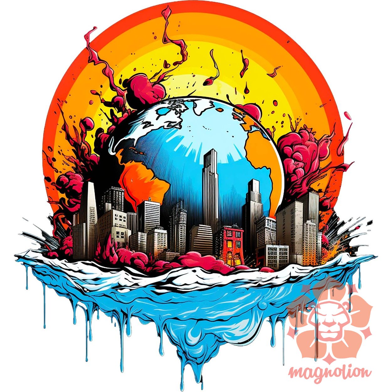 Globális felmelegedés graffiti v4