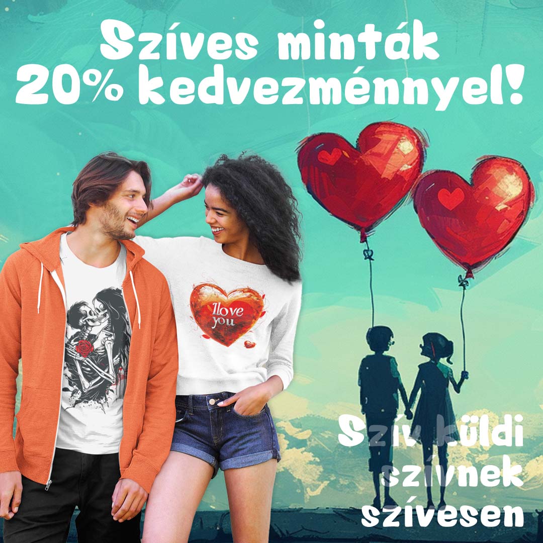 Szerelmes pólók 20% OFF!