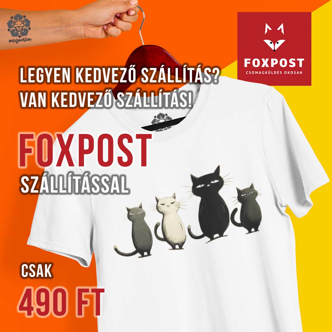 FOXPOST szállítás csak 490 Ft!