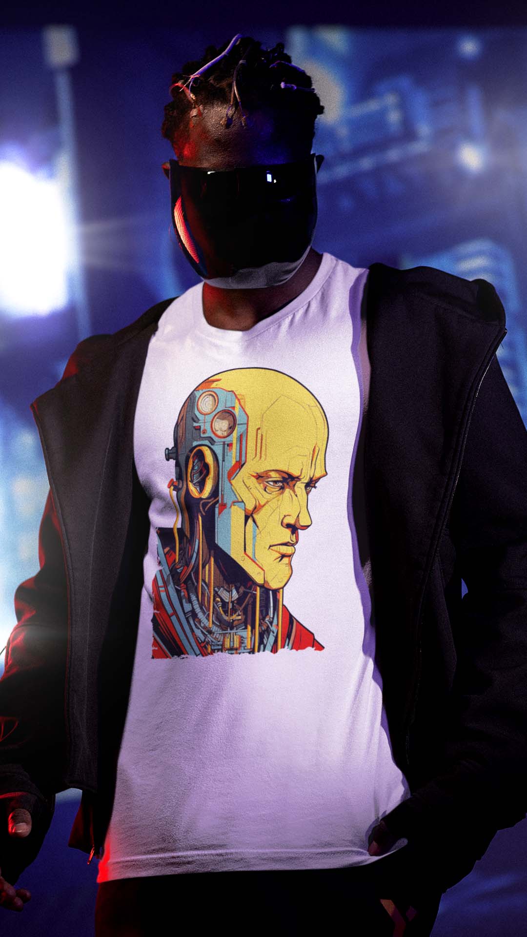 Cyberpunk szerzetes v2 póló